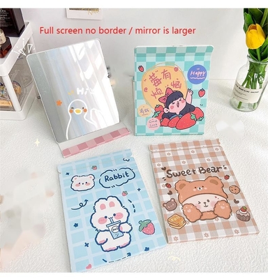 Extra LOGO Yes Heart Shaped Travel Cosmetic Small With Logo Mirror For Easy Touch-Ups