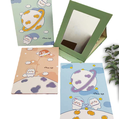 Coated Paper and Glass Mirror The Ideal Combination for a Cute Folding Makeup Mirror