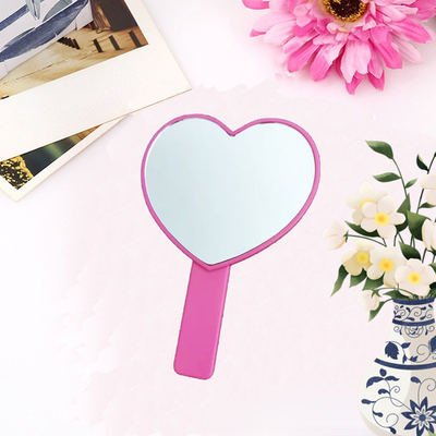 Small Custom Hand Held Cosmetic Mirror Ideal for Everyday and Occasions