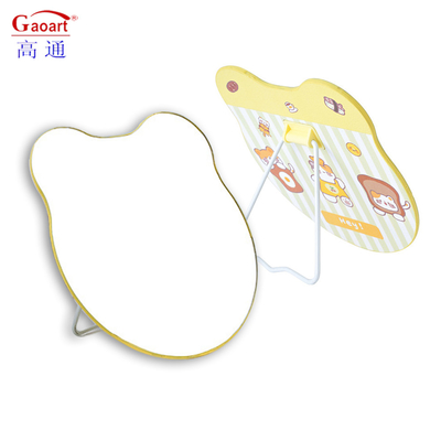Customizable Lighted Pocket Mirror for Little Lady's Dressing and Makeup Touch-Ups
