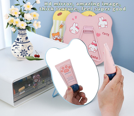 Customizable Lighted Pocket Mirror for Little Lady's Dressing and Makeup Touch-Ups