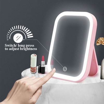 Get Ready Anytime Anywhere with this Convenient Handheld Travel Cosmetic Light Mirror