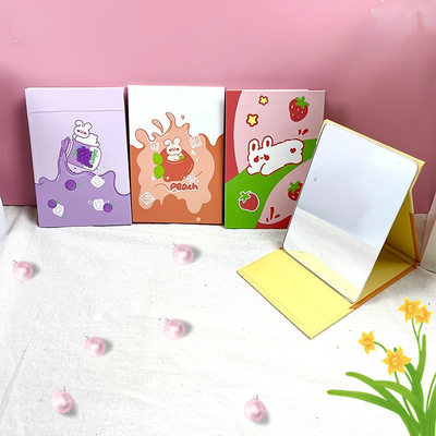 Portable Vanity Travel Small Fold Hotel Makeup Folding Girl Stand Mirror for Cosmetic