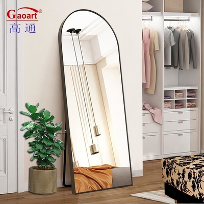 Design Aluninium Alloy Frame Standing Full Length Mirror for House Dressing Room Bath