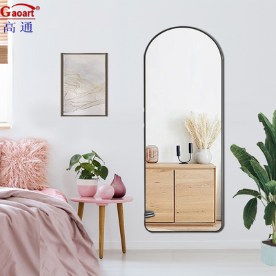 Modern Stylish Full Body Length Salon Stand Standing Mirror for Large Bathroom Decor