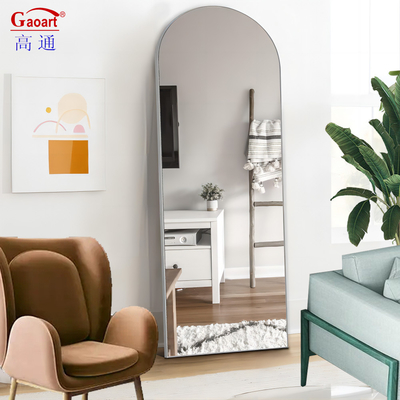 Aluninium Alloy Frame Large Bathroom Iron Metal Wall Gold Full Length Standing Mirrors