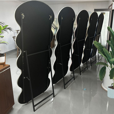 MDF Glass Mirror Customized Frame Width Dressing Room Hotel Art Deco Wall Mount Personalized Long Mirror