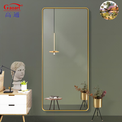 Nordic Silver Design Unbreakable Glass Mirror in Oval Style with Customized Size