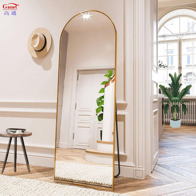 Metal Frame Full Length Dressing Stand Unbreakable Arch Mirror for Home Decor or Gym