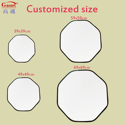 Art Deco Plastic Frame Mirror for Bathroom Decoration and Every Day