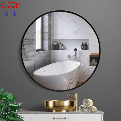 Home Wineshop Vintage Antique Bathroom Toilet Round House Decor Plastic Frame Mirror
