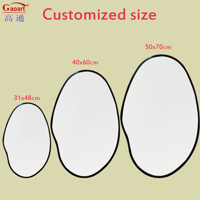 Wall Mirror Antique Lanyard Style Vintage Plastic Frame for Bathroom Toilet Decoration