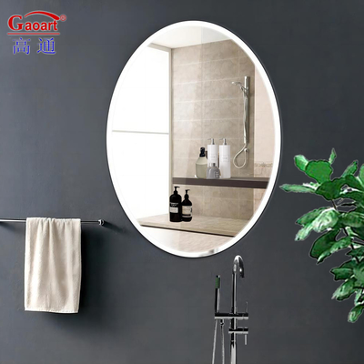 3mm 4mm 5mm 6mm Edgeless Makeup Mirror / Frameless Wall Reflector With Waterproof Design Style