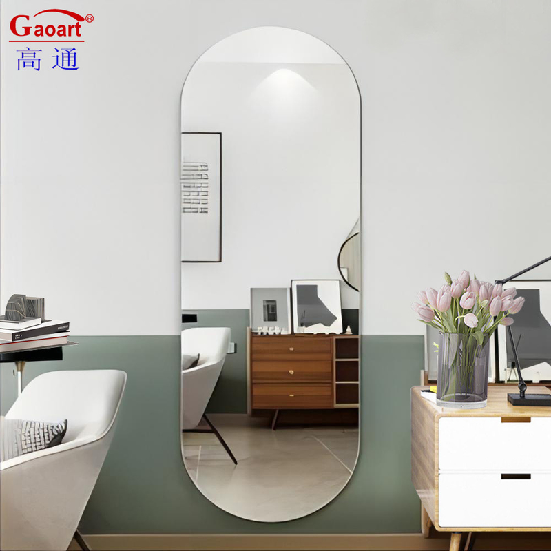 Modern Design Style Bathroom Decoration Magic Make Up Glass Decorative Gold Beauty Mirror
