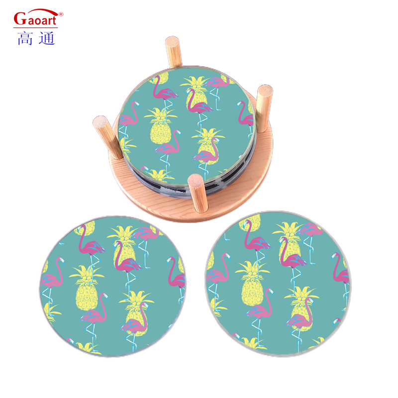 Customized Logo Acceptable Tempered Square Cut Float Bread Blank for Kitchen Wine Glass Coaster