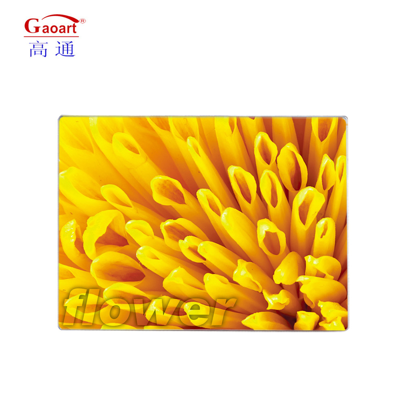 Clear Logo Sublimation Cutting Board for Vegetable and Cheese Made of Tempered Glass
