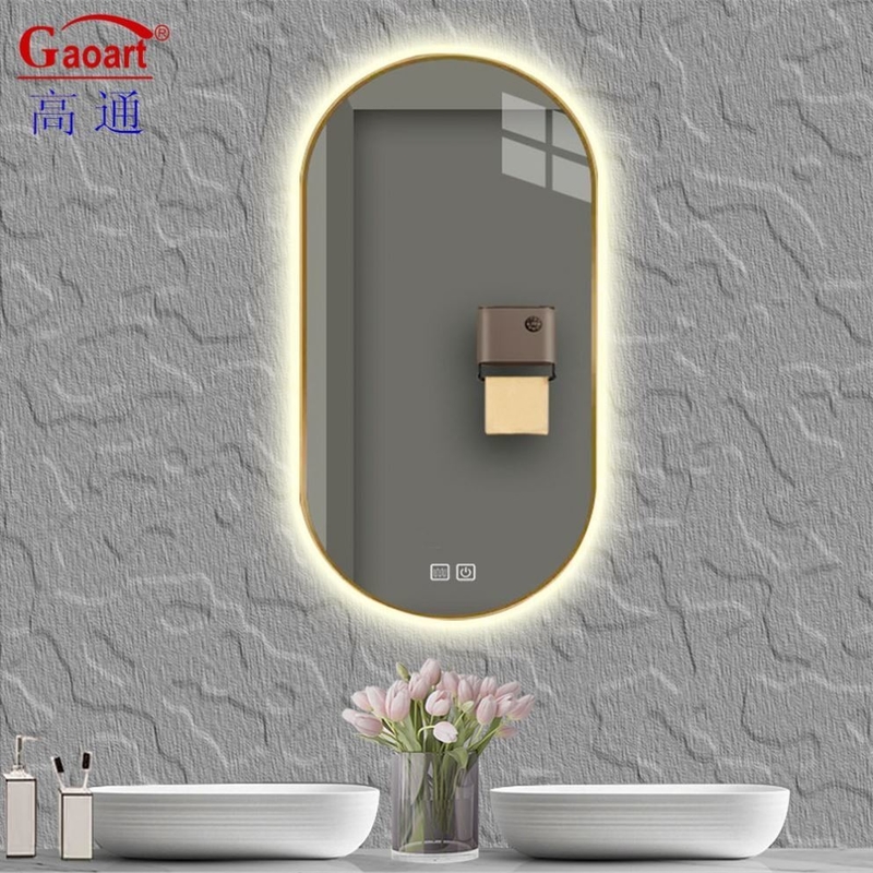 Customized Size Touch Function Bevelled Decor Mirror for Good Selling Small LED Salon