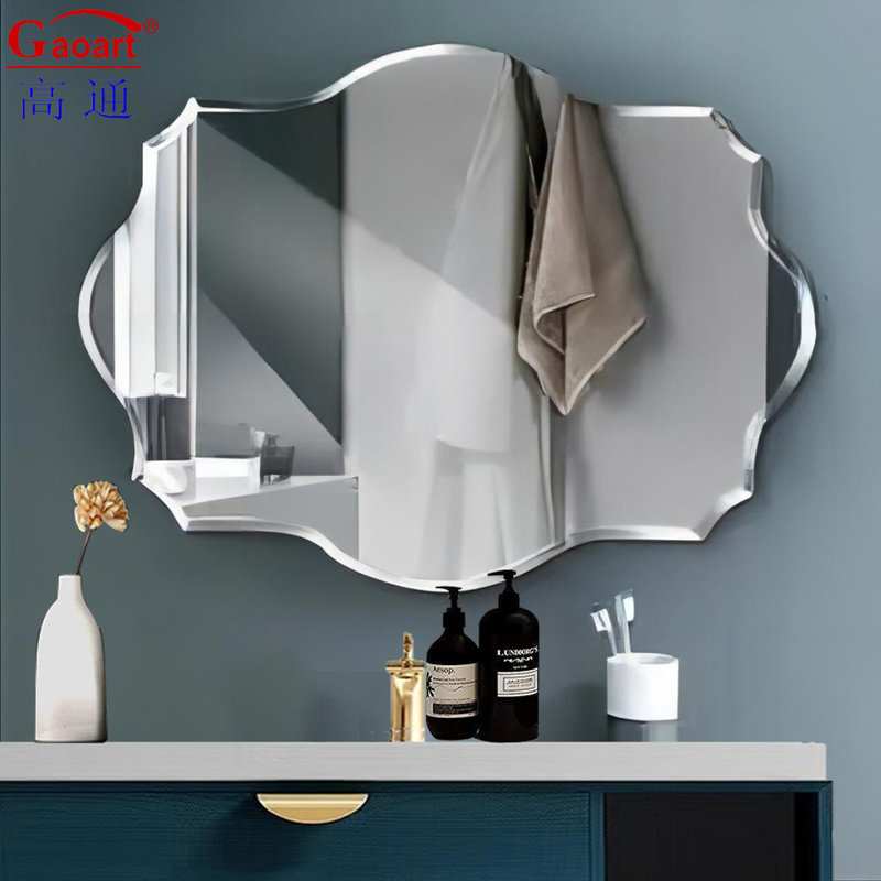 Modern Wall Mirror Unbreakable Glass Beauty Decor for Bathroom Home Bedroom Decoratio