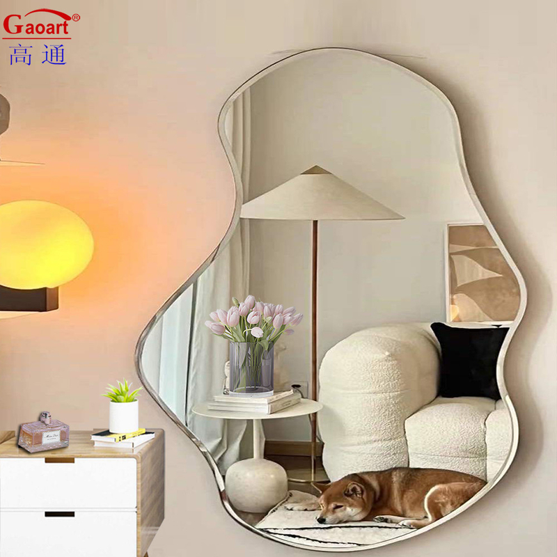Modern Design Home Decor Glass Decorative Gold Mirror for Living Room Bathroom Bedroom