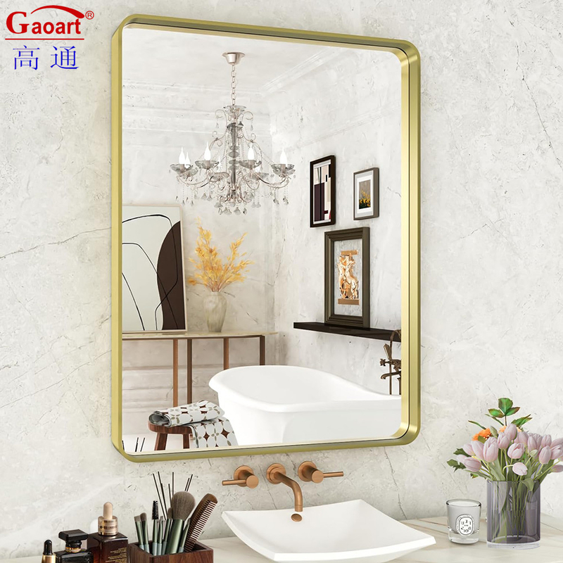 Bathroom Decoration Wall Stand Stick Plain Modern Long Size Home Decor Square Mirror