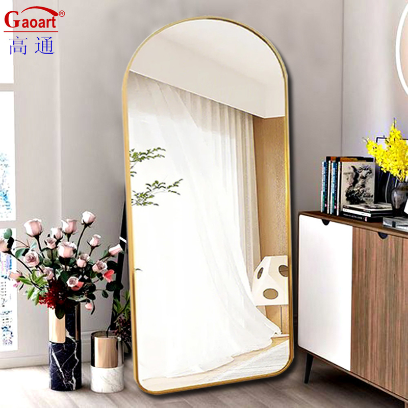Large Full Length Size Body Floor Dressing Wall Framed Mirror in Contemporary Design Style