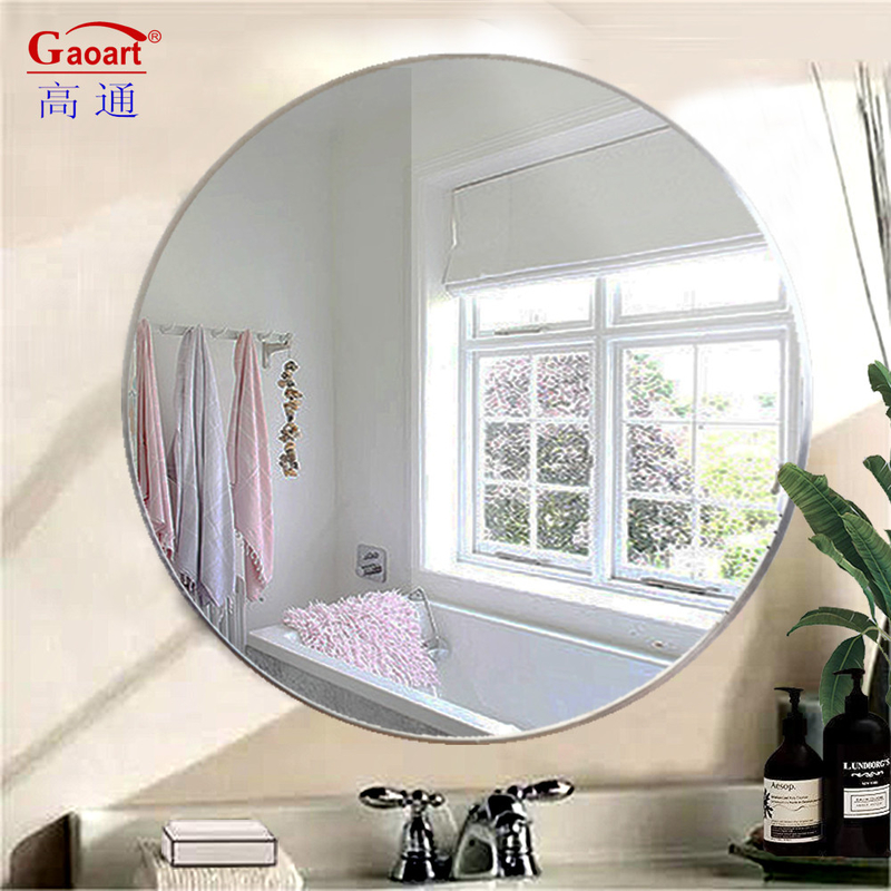 Art Deco Design Style Home Wineshop Wall Mirror Framed Aluminium Frame Stick Dressing