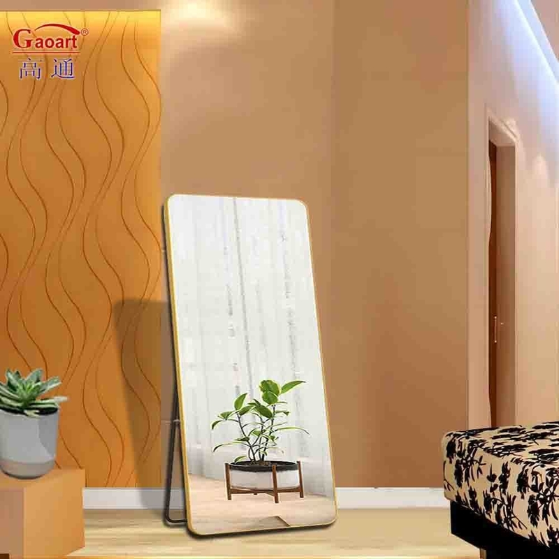 Large Bathroom Extra Mirror Floor Fashion Home Wedding Sticker Mirror in Customized Size