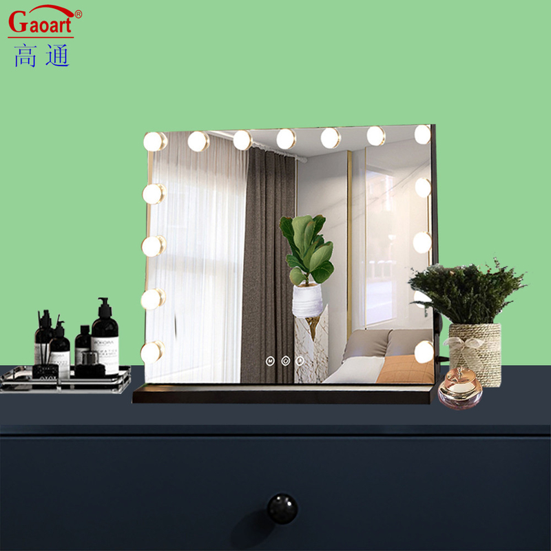 Custom Large Led Makeup Vanity Mirror with Light Bulb in and Fashionable Design Style