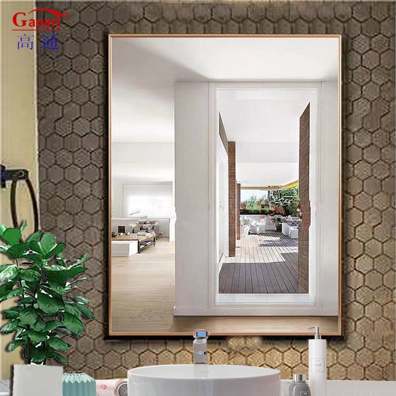 Art Deco Design Style Rectangular Full Length Wall Mirror for Bedroom Decoration