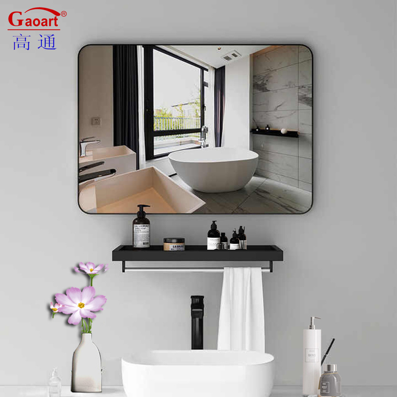 Customized Size Black Frame Full Length Hanging Wall Mirror for Home and Dressing Room