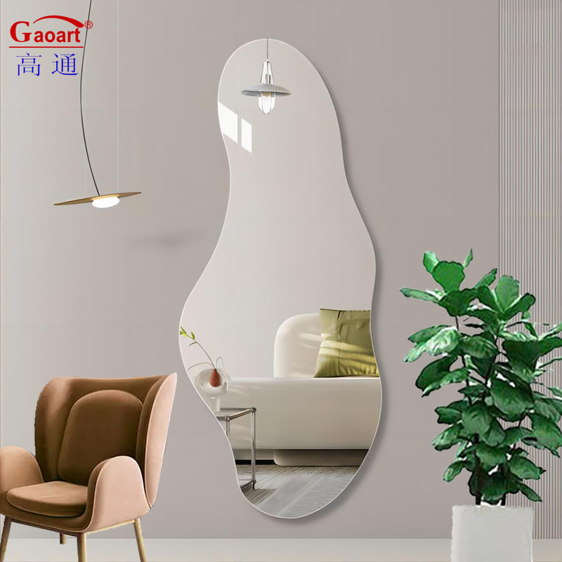 Versatile Beveled Wall Hanging Mirror for Everyday in Home Decor and Bathroom Shaving