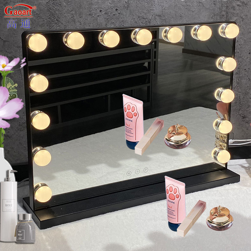 Full Body Hollywood Chorome LED Cosmetic Mirror for Makeup Processing Customization