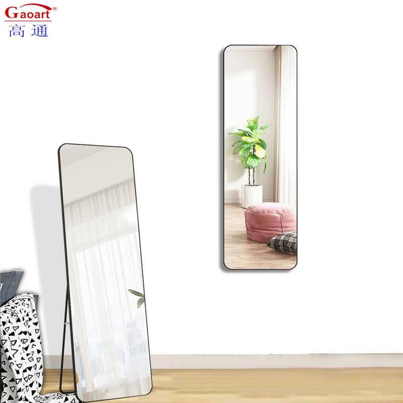 Living Room Full Size Nordic Shower Silver Floor Length Wall Hanging Mirror for Bathroom