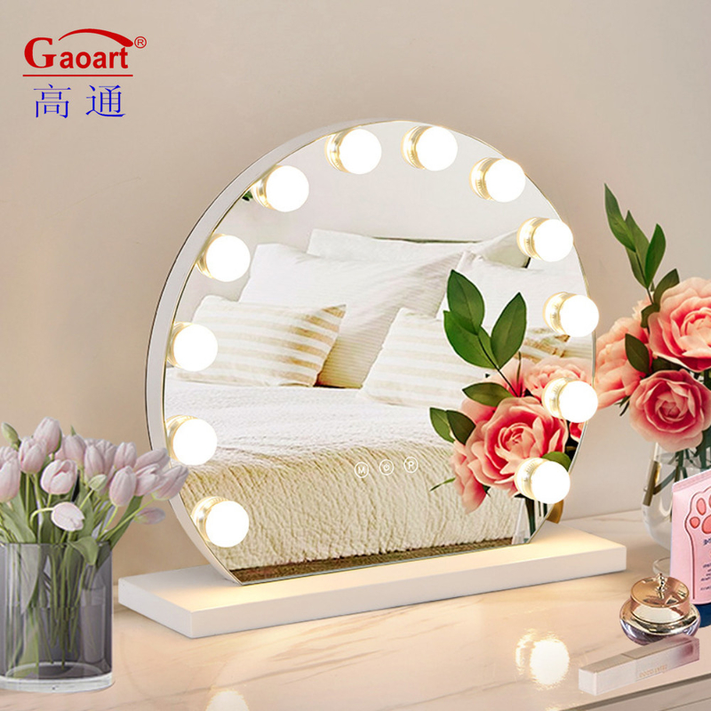 Extra LOGO Yes Custom Chrome LED Light Bulb Hollywood Mirror for Fashionable Vanity