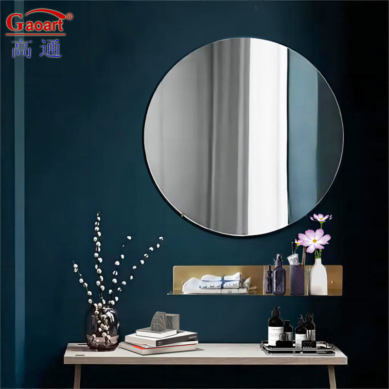Wall Gym Silver Mirror Unique Deco Sticker for Bathroom Hanging Decoration Home Decor