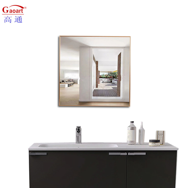 Large Gold Metal Aluminum Modern Standing Floor Wall Hanging Mirror for Home Wineshop