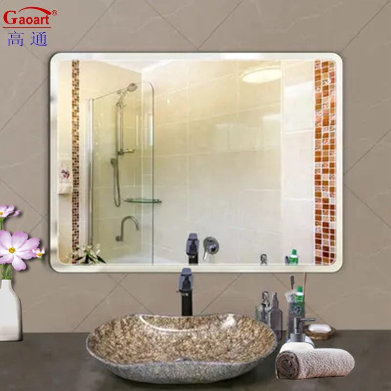 Bathroom Decoration Large Frameless Wall Mirror for Bedroom Living Room and More