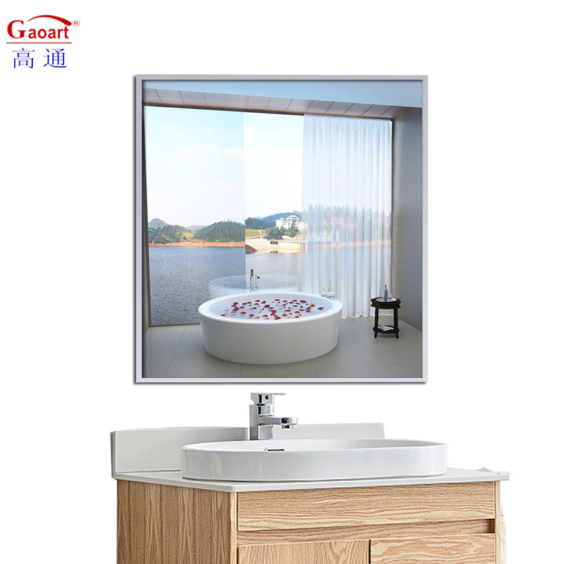 Genuine Gold Aluminium Bathroom Decor Customized Size Standing Floor and Wall Mirror