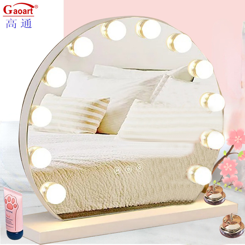 Chrome Led Light Bulb Home Decor With Hollywood Mirror Extra LOGO Yes Cosmetic Mirror