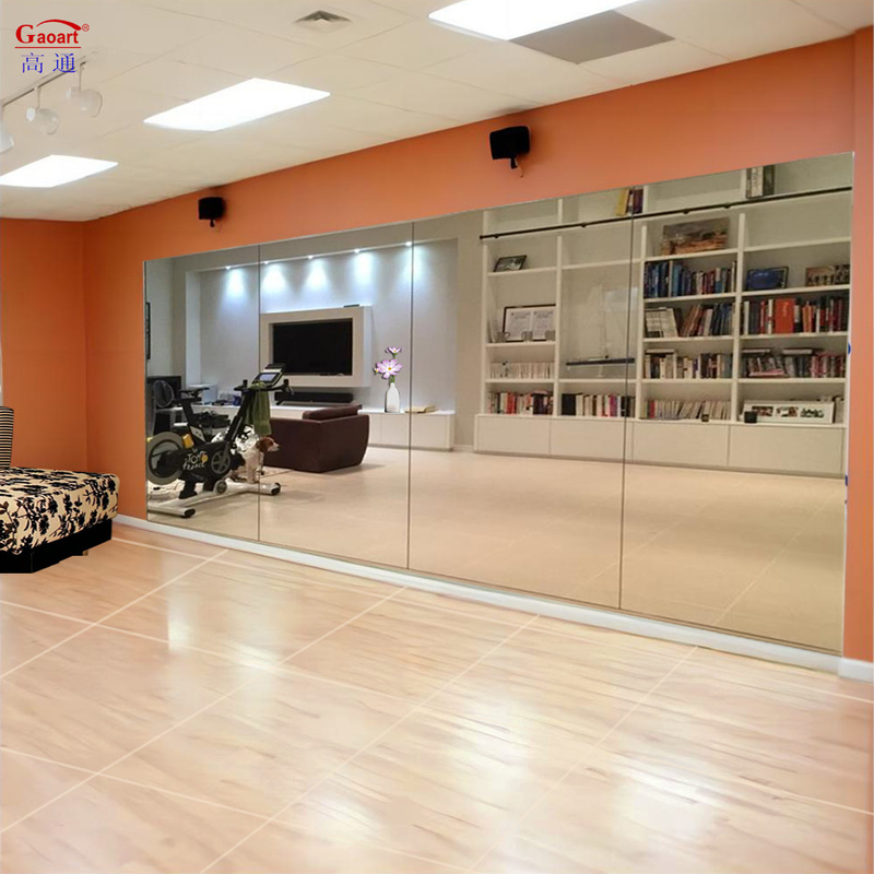 Customizable Large Glass Panels Unbreakable Wall Mirror For Wall Clear Mirror Color