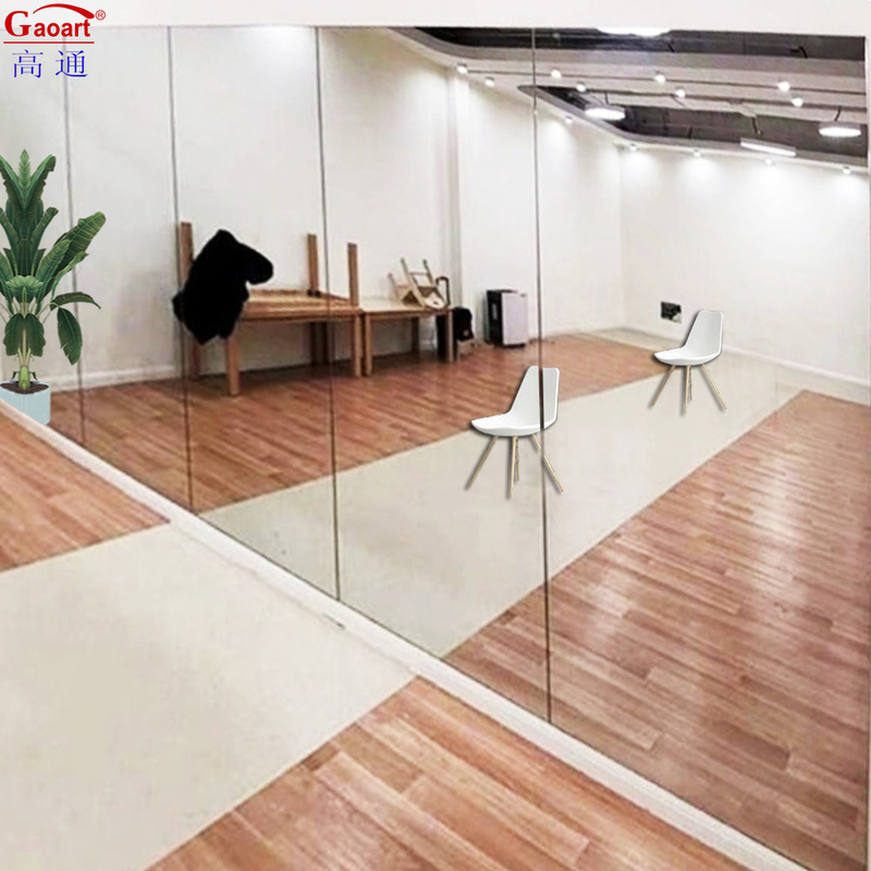 Modern Hair Salon Decorative Mirror with Custom Design Clear Color and 6mm Thickness