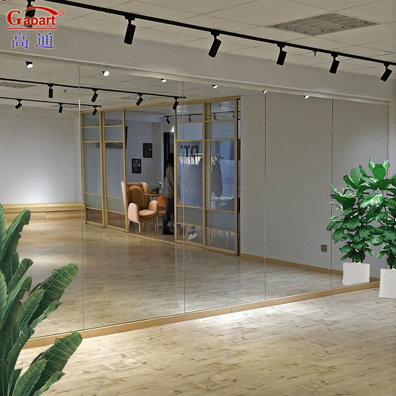 Large Wall Mount Silver Decorative Home Barber Station Mirror For Dance Studio Salon