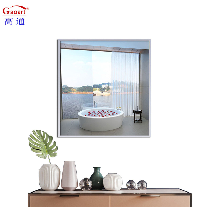 Wall Mirror Large Standing Floor Aluminium Gold Metal Black Bathroom Decor With Frame