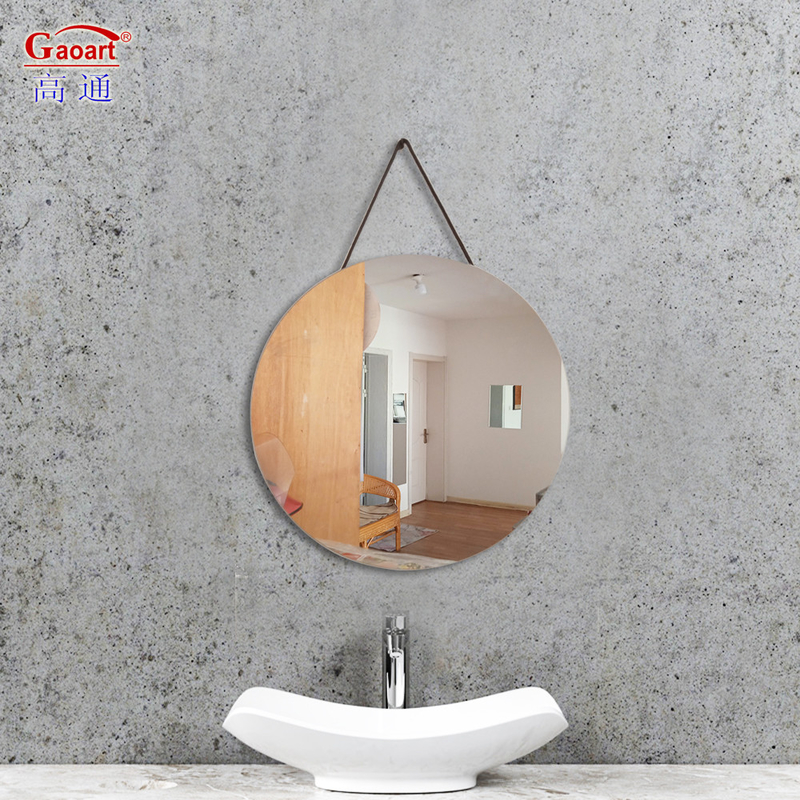 Irregular Shape Wall Mirror Modern Design for Beauty Salon Beveled Edge Large Glass