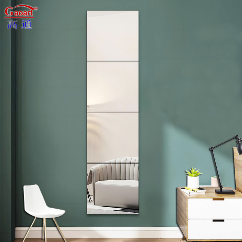 Custom Home Decor Small Splicing Luxury Long Washroom Wall Glass Mirrors for Every Day