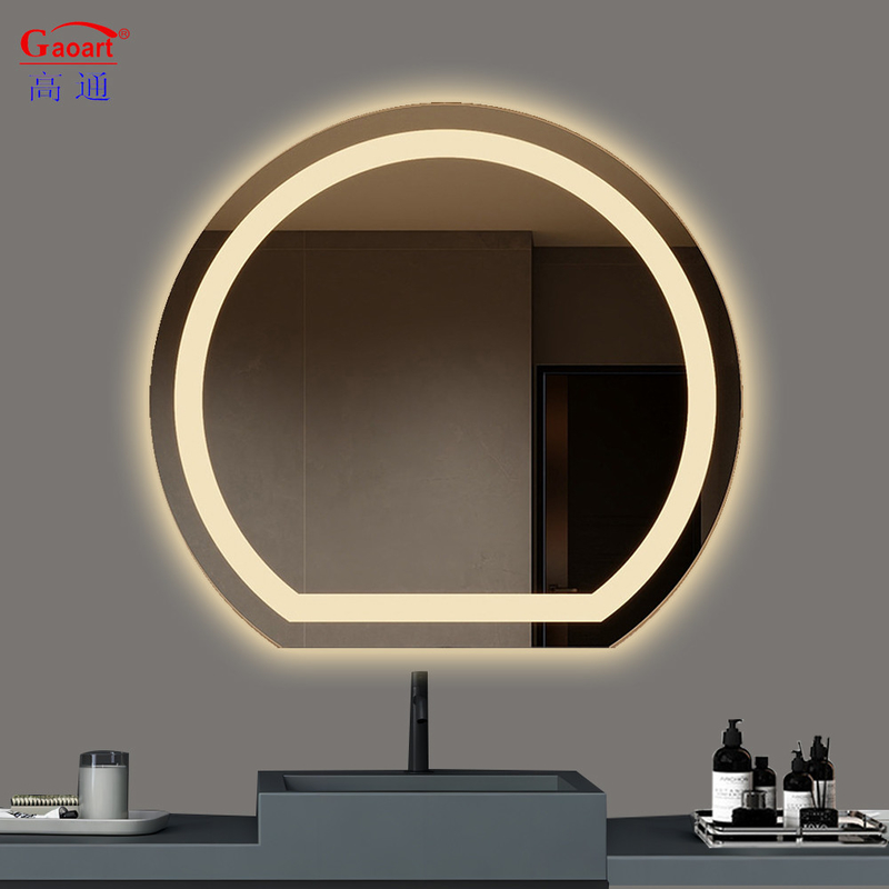 Touch Switch Function Large Glass Mirror for Modern Bedroom Wall in Design Luxury Bath