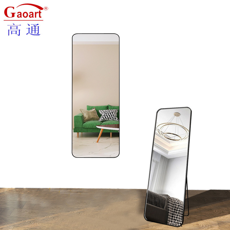Oval Full Length Floor Mirror Morden Style LED Room Wall Standing with Arch Up Design