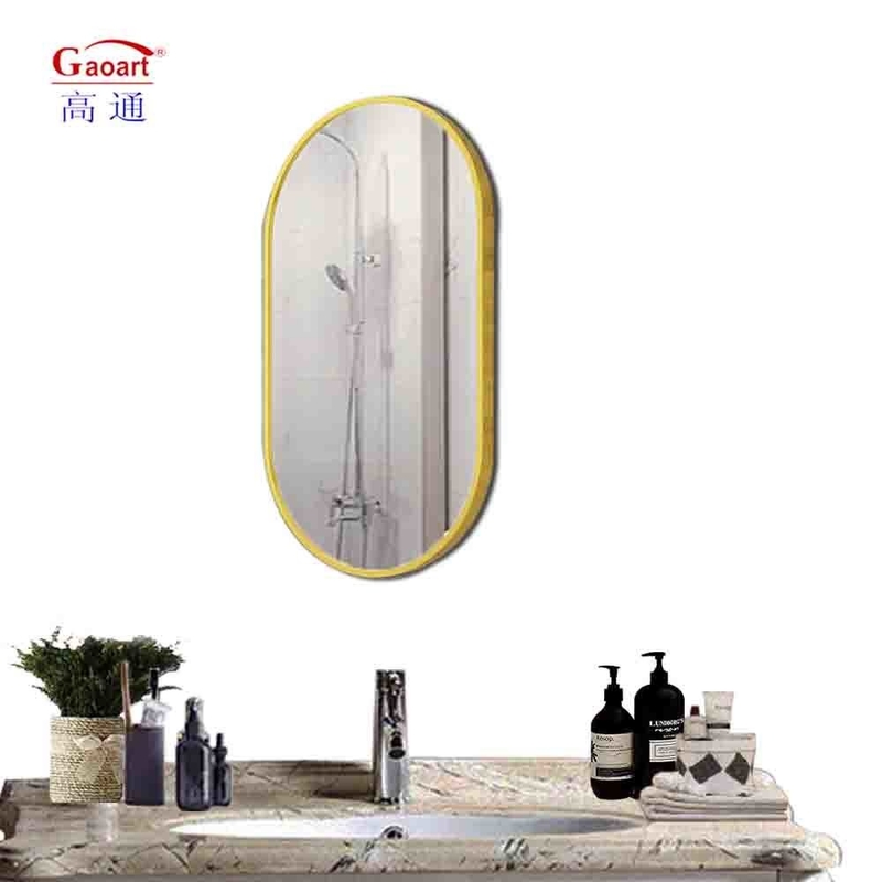Dance Studio Floor Bedroom Decoration Wall Mirror Aluminium Alloy Frame Glass Mirror