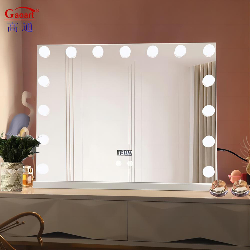 Adjustable Full Led Light Bulbs Marron Mirror for in Every Day Occasions in Home Decor