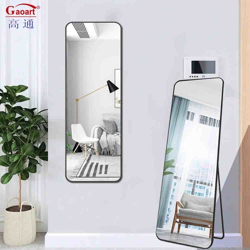 Metal Shaving Silver Glass Bath Furniture Bedroom Decoration Full Length Wall Art Mirror
